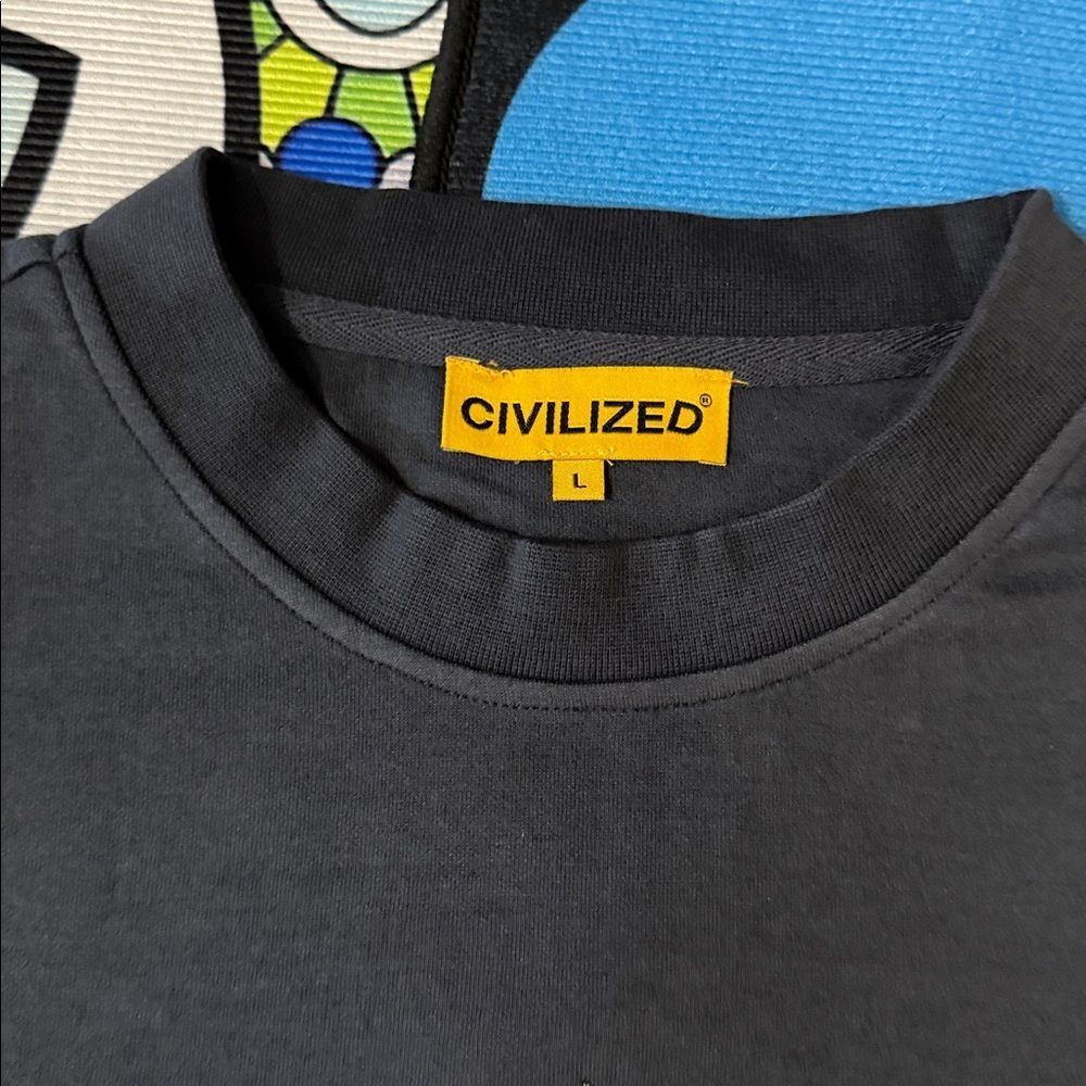 Civilized
Civilized Mens Lowless Oversized Redemption CrewNeck Color Charcoal - Picture 7 of 14